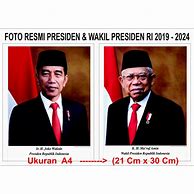 Harga Foto Presiden Dan Wakil Presiden Ukuran 10R